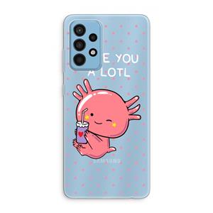 CaseCompany Love You A Lotl: Samsung Galaxy A52 Transparant Hoesje