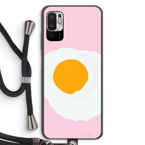 CaseCompany Sunny side up: Xiaomi Redmi Note 10 5G Transparant Hoesje met koord