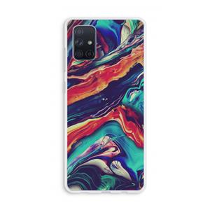 CaseCompany Chameleon Sun: Galaxy A71 Transparant Hoesje