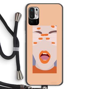 CaseCompany Surprise: Xiaomi Redmi Note 10 5G Transparant Hoesje met koord