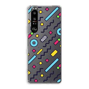 CaseCompany 8-bit N°8: Sony Xperia 1 III Transparant Hoesje