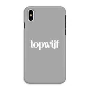 CaseCompany Topwijf Grijs Wit: iPhone X Tough Case
