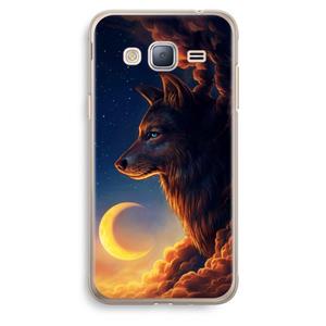 CaseCompany Night Guardian: Samsung Galaxy J3 (2016) Transparant Hoesje