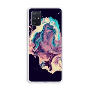CaseCompany Cosmic Silence: Galaxy A71 Transparant Hoesje