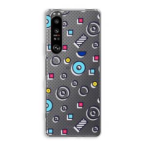 CaseCompany 8-bit N°9: Sony Xperia 1 III Transparant Hoesje