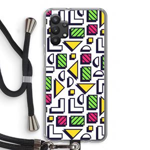CaseCompany 8-bit N°4: Samsung Galaxy A32 5G Transparant Hoesje met koord