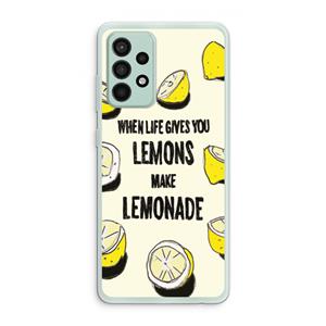 CaseCompany Lemonade: Samsung Galaxy A52s 5G Transparant Hoesje