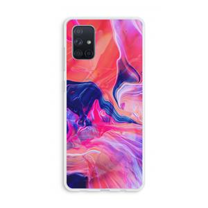 CaseCompany Earth And Ocean: Galaxy A71 Transparant Hoesje
