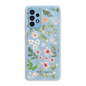 CaseCompany Botanical sweet flower heaven: Samsung Galaxy A52 Transparant Hoesje