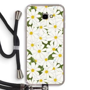 CaseCompany Summer Daisies: Samsung Galaxy J4 Plus Transparant Hoesje met koord