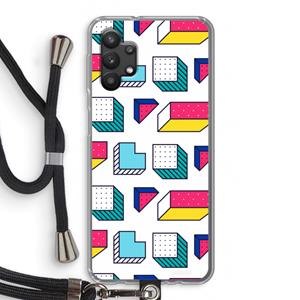 CaseCompany 8-bit N°7: Samsung Galaxy A32 5G Transparant Hoesje met koord