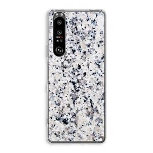 CaseCompany Gespikkelde marmer: Sony Xperia 1 III Transparant Hoesje