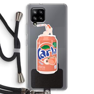 CaseCompany S(peach)less: Samsung Galaxy A42 5G Transparant Hoesje met koord