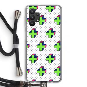 CaseCompany 8-bit N°10: Samsung Galaxy A32 5G Transparant Hoesje met koord