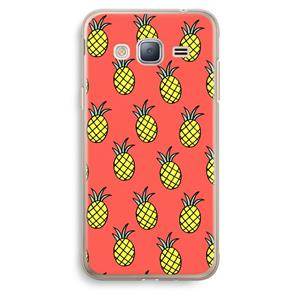 CaseCompany Ananas: Samsung Galaxy J3 (2016) Transparant Hoesje