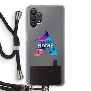 CaseCompany Abstract Spectrum: Samsung Galaxy A32 5G Transparant Hoesje met koord
