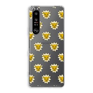 CaseCompany Leeuwenkoppen: Sony Xperia 1 III Transparant Hoesje