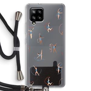 CaseCompany Dancing #3: Samsung Galaxy A42 5G Transparant Hoesje met koord