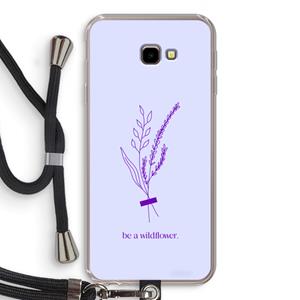 CaseCompany Be a wildflower: Samsung Galaxy J4 Plus Transparant Hoesje met koord