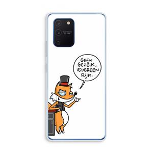 CaseCompany Geen Gezeik: Samsung Galaxy Note 10 Lite Transparant Hoesje