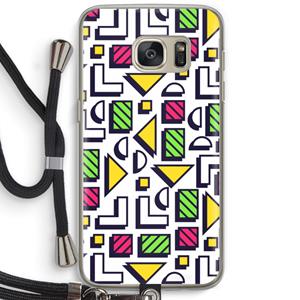 CaseCompany 8-bit N°4: Samsung Galaxy S7 Transparant Hoesje met koord
