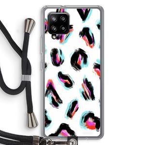 CaseCompany Cheetah color: Samsung Galaxy A42 5G Transparant Hoesje met koord
