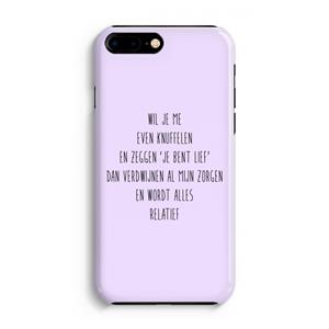 CaseCompany Relatief: iPhone 8 Plus Volledig Geprint Hoesje