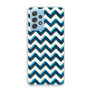CaseCompany Onderbroken lijn: Samsung Galaxy A73 Transparant Hoesje