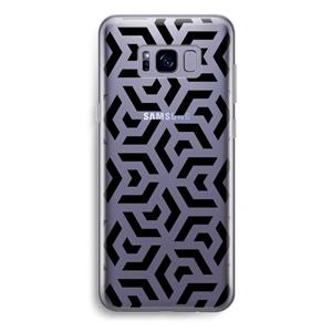 CaseCompany Crazy pattern: Samsung Galaxy S8 Plus Transparant Hoesje