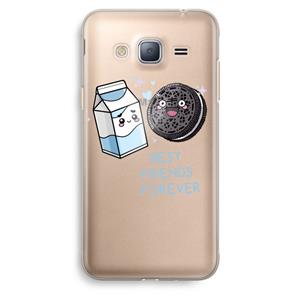 CaseCompany Best Friend Forever: Samsung Galaxy J3 (2016) Transparant Hoesje