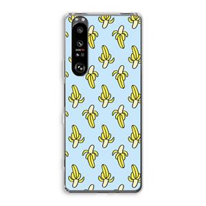 CaseCompany Bananas: Sony Xperia 1 III Transparant Hoesje