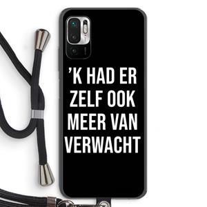 CaseCompany Meer verwacht - Zwart: Xiaomi Redmi Note 10 5G Transparant Hoesje met koord