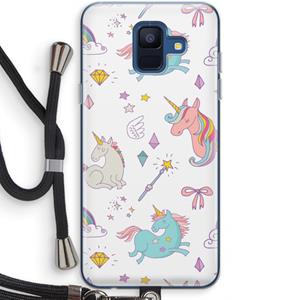 CaseCompany Fantasiewereld: Samsung Galaxy A6 (2018) Transparant Hoesje met koord