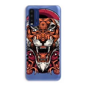 CaseCompany Tiger and Rattlesnakes: Xiaomi Redmi 9T Transparant Hoesje