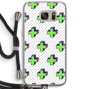 CaseCompany 8-bit N°10: Samsung Galaxy S7 Transparant Hoesje met koord