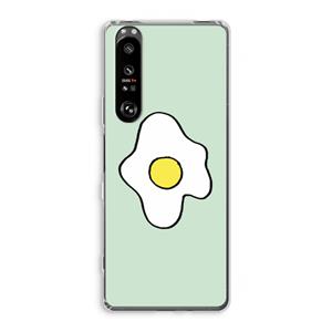 CaseCompany Spiegelei: Sony Xperia 1 III Transparant Hoesje