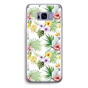 CaseCompany Gele kuif: Samsung Galaxy S8 Plus Transparant Hoesje