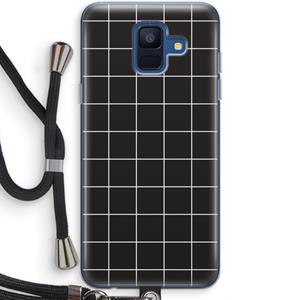 CaseCompany Rooster 2: Samsung Galaxy A6 (2018) Transparant Hoesje met koord