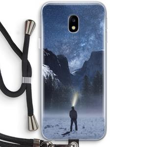 CaseCompany Wanderlust: Samsung Galaxy J3 (2017) Transparant Hoesje met koord