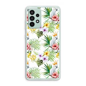 CaseCompany Gele kuif: Samsung Galaxy A52s 5G Transparant Hoesje