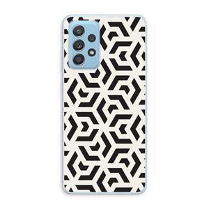 CaseCompany Crazy pattern: Samsung Galaxy A73 Transparant Hoesje
