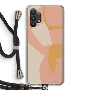 CaseCompany Bikini body: Samsung Galaxy A32 5G Transparant Hoesje met koord