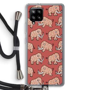 CaseCompany Mammoet: Samsung Galaxy A42 5G Transparant Hoesje met koord