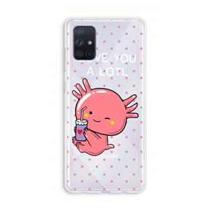 CaseCompany Love You A Lotl: Galaxy A71 Transparant Hoesje