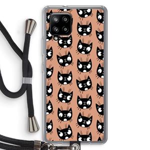 CaseCompany Kat: Samsung Galaxy A42 5G Transparant Hoesje met koord