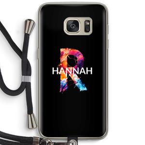 CaseCompany Abstract Spectrum: Samsung Galaxy S7 Transparant Hoesje met koord