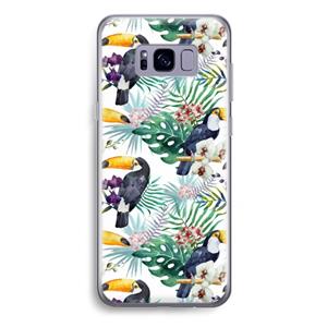 CaseCompany Tukans: Samsung Galaxy S8 Plus Transparant Hoesje