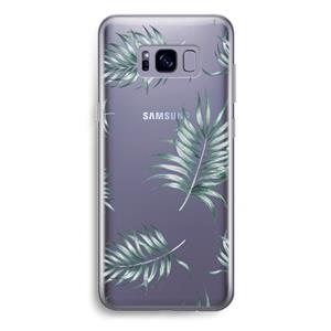 CaseCompany Simple leaves: Samsung Galaxy S8 Plus Transparant Hoesje