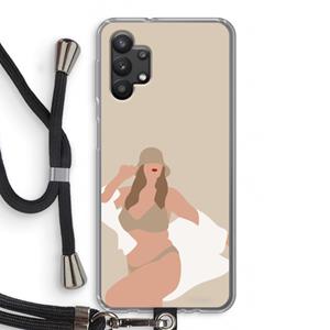 CaseCompany One of a kind: Samsung Galaxy A32 5G Transparant Hoesje met koord