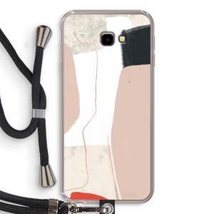 CaseCompany Lava: Samsung Galaxy J4 Plus Transparant Hoesje met koord